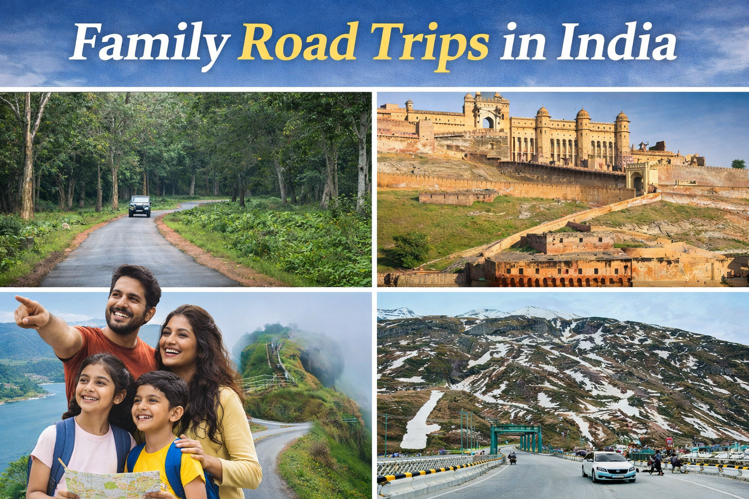 Family Road Trips in India: 6 Routes with Kid-Friendly Stops and Food