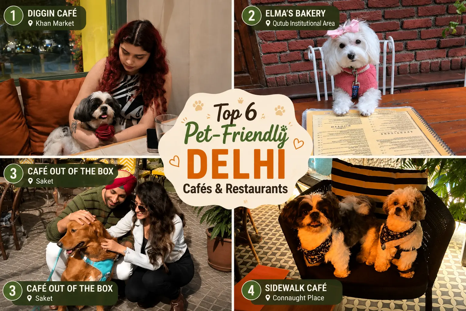 Top 6 Pet-Friendly Delhi Cafés & Restaurants