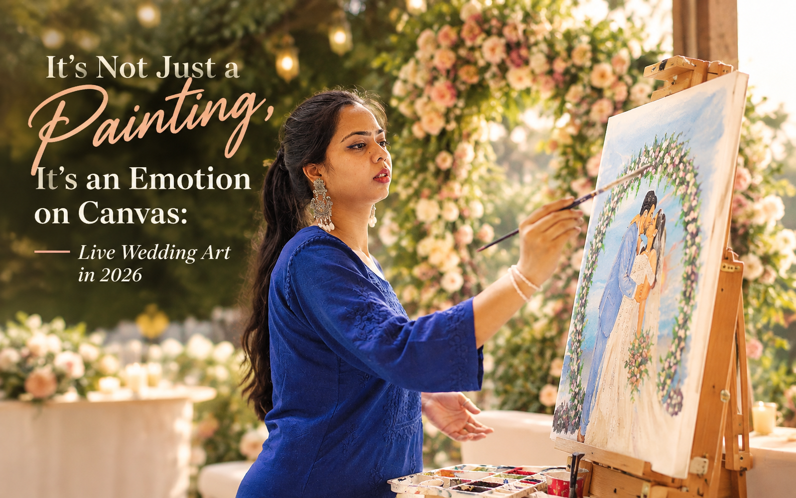 It's Not Just a Painting, It's an Emotion on Canvas: Live Wedding Art in 2026